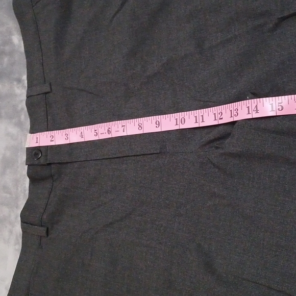 Apt.9 Men's Charcoal Pin Striped Flat Front Dress Pants Size 40x30. - Picture 8 of 10